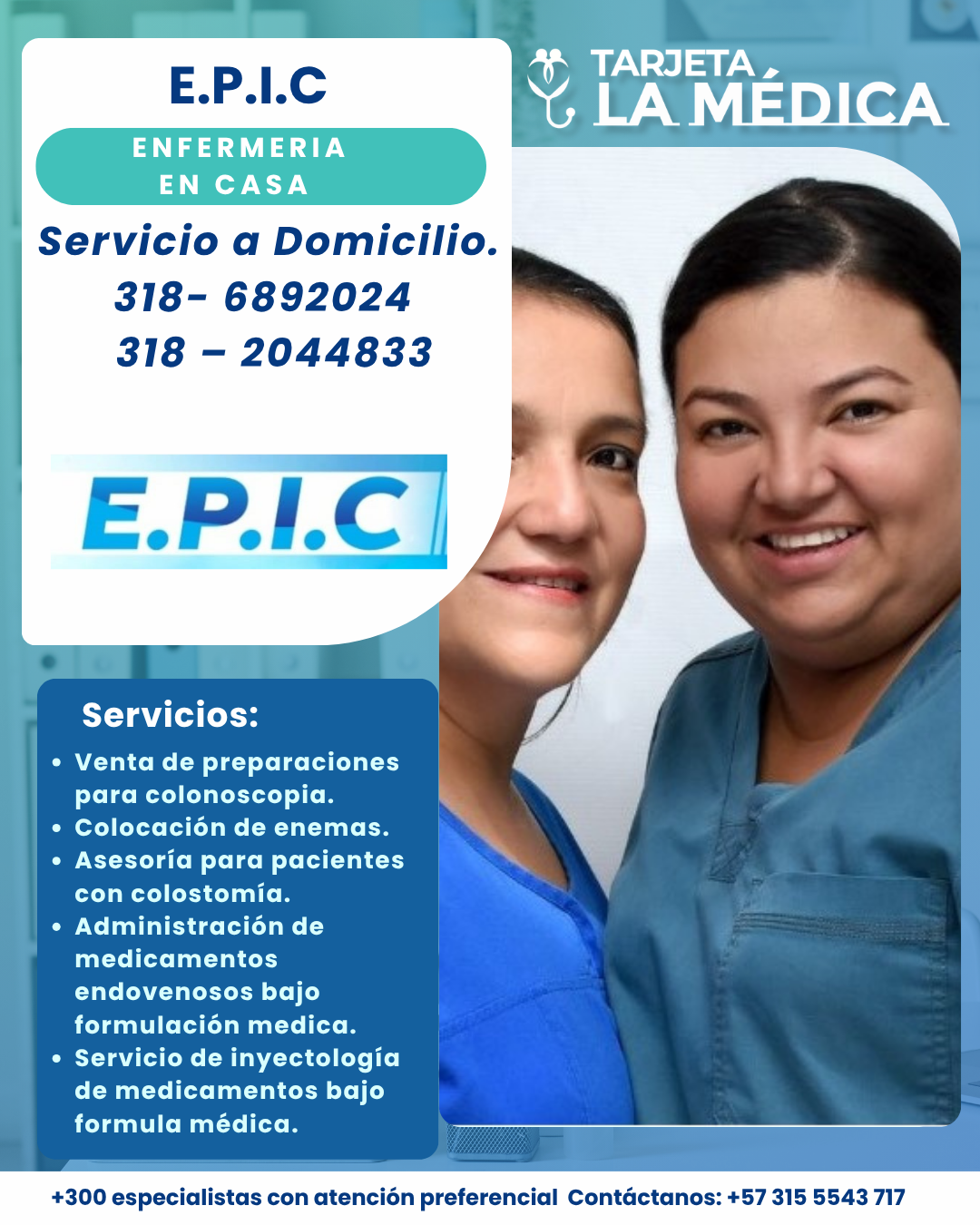 Tarjeta La Médica Medicina especializada a su servicio.