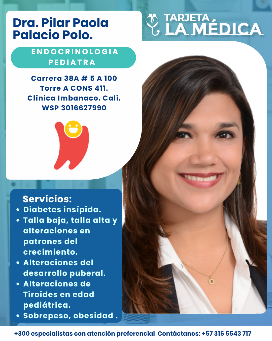 Tarjeta La Médica Medicina especializada a su servicio.